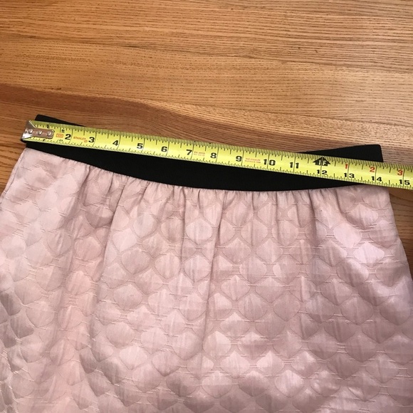 Ann Taylor LOFT pink mini skirt black womens sz 6 textured fully lined shimmery - Picture 12 of 12